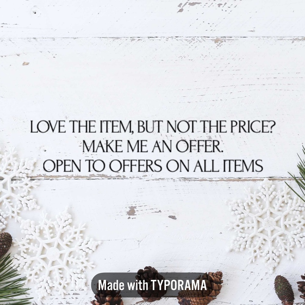 MAKE ME AN OFFER